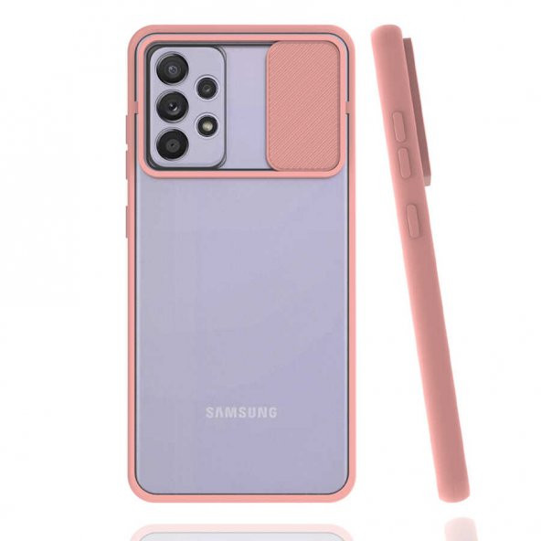 Galaxy A52 Kılıf Zore Lensi Sürgülü Kamera Koruyucu Kılıf - 5