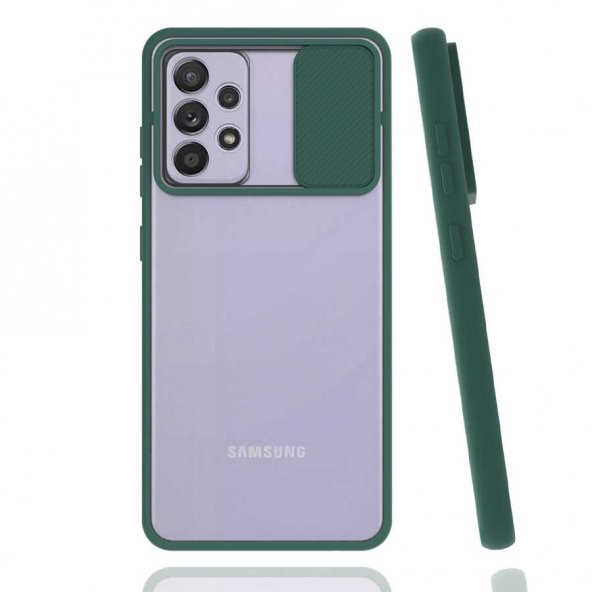 Galaxy A52 Kılıf Zore Lensi Sürgülü Kamera Koruyucu Kılıf - 8