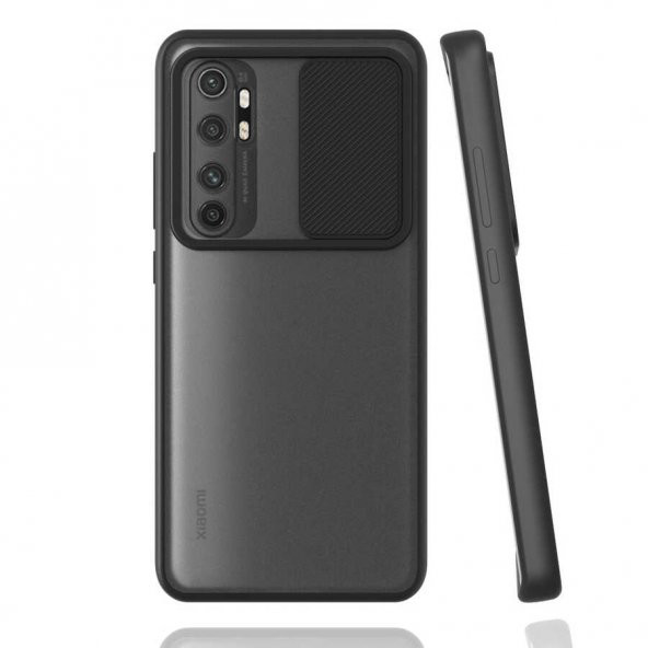 Xiaomi Mi Note 10 Lite Kılıf Lensi Sürgülü Kamera Koruyucu Kılıf - 2