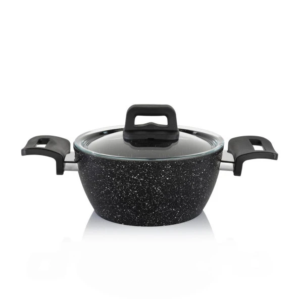 Schafer Savor Yanmaz Yapışmaz 7 Parça Siyah Tencere Seti - 5