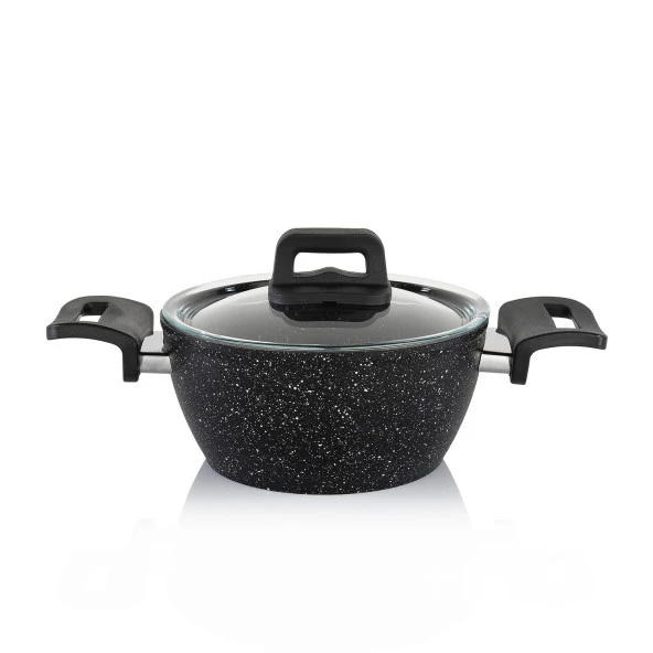 Schafer Savor Yanmaz Yapışmaz 7 Parça Siyah Tencere Seti - 8