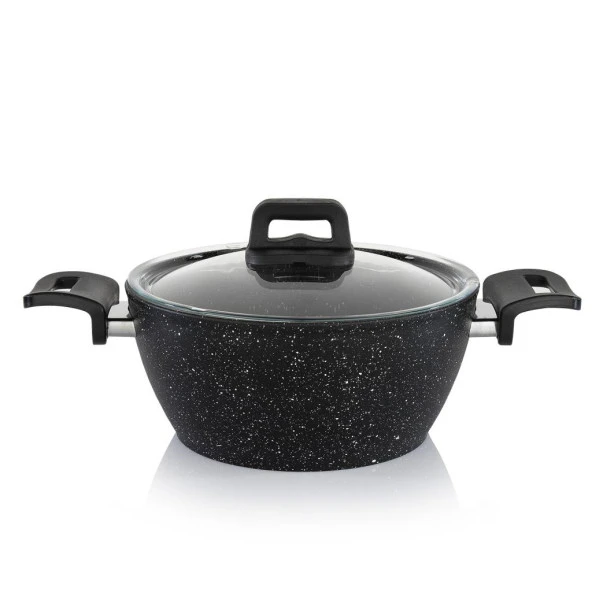 Schafer Savor Yanmaz Yapışmaz 7 Parça Siyah Tencere Seti - 9