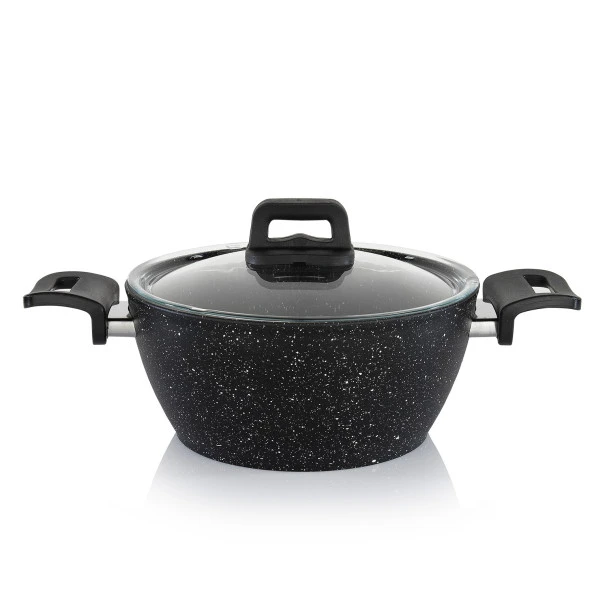 Schafer Savor Yanmaz Yapışmaz 7 Parça Siyah Tencere Seti - 12