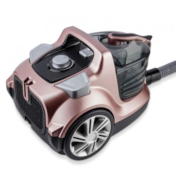 Fakir Veyron Turbo XL 750 W Toz Torbasız Elektrikli Süpürge Rose - 3