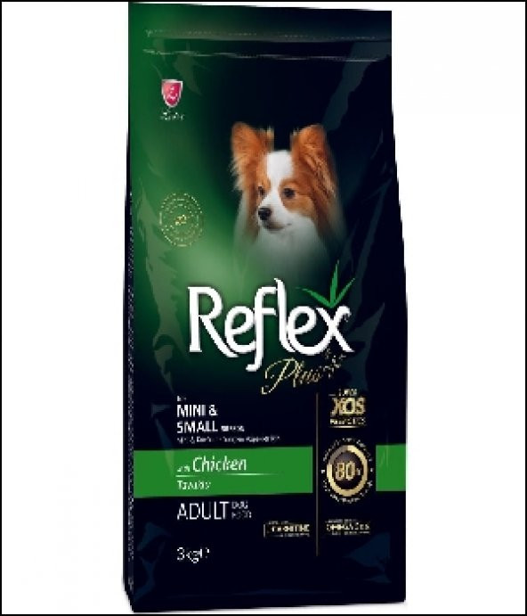 Reflex Plus Küçük&Mini Irk Tavuklu Yetişkin Köpek Maması 3 Kg