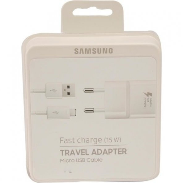 Samsung TA20 Adaptec Fast Charge. Hızlı Seyahat Şarjı Micro Çıkışlı Beyaz (Samsung Türkiye Garantilidir) - 2