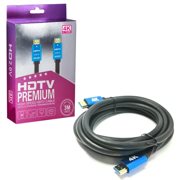 Seenergy Hdmı Kablo Gold 2.0V 2K 4K Hdtv 3Mt Se-3M4K - 2