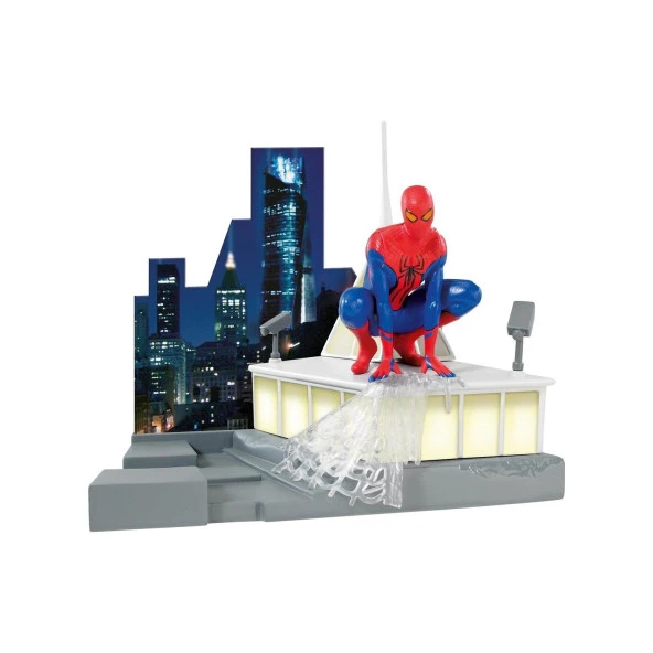 Lisanslı Klip Kitz Spider Man Örümcek Adam Mini Kit Oscorp Tower Maketi