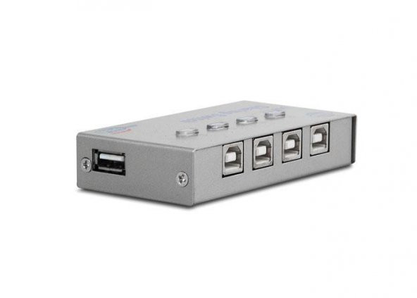 S-Link SL-USW4 4 Port Yazıcı Çoklayıcı Switch (1 Yazıcı 4 Bilgisayar)