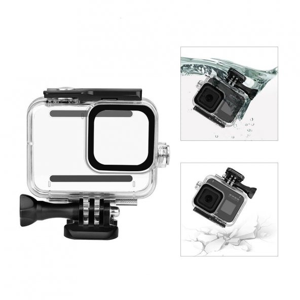 GoPro Hero 9 / 10/11 Black Uyumlu 40M Su Geçirmez Kılıf Housing - 5