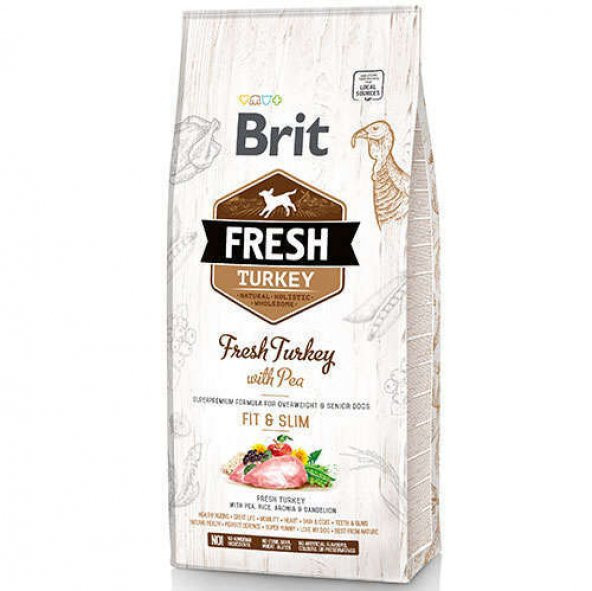 Brit Fresh Hindili ve Bezelyeli Yetişkin Köpek Maması 12 Kg - 1
