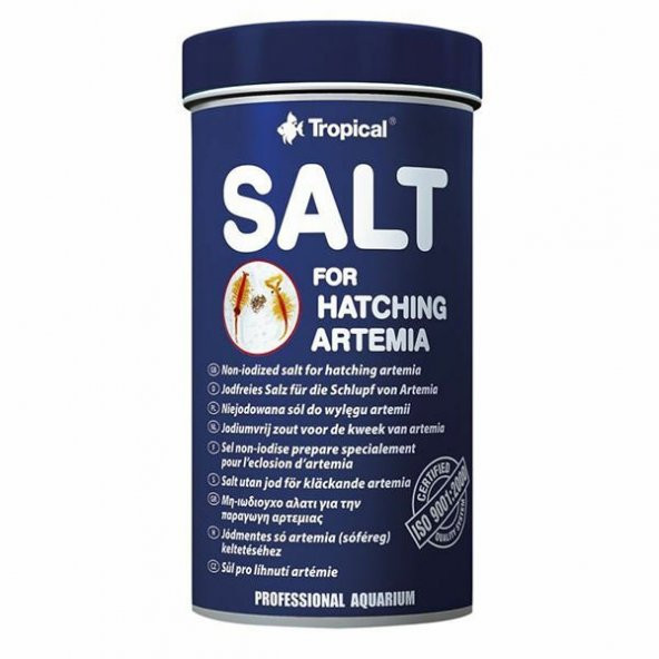Tropical Salt For Hatchıng Artemia İyotsuz Artemia Kuluçka Tuzu 250 Ml 300 Gr - 2