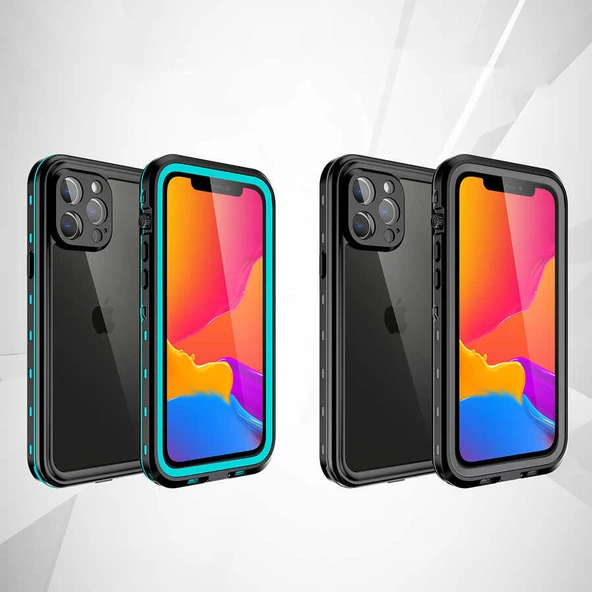 Apple iPhone 13 Pro Max Kılıf 1-1 Su Geçirmez Kılıf - 8