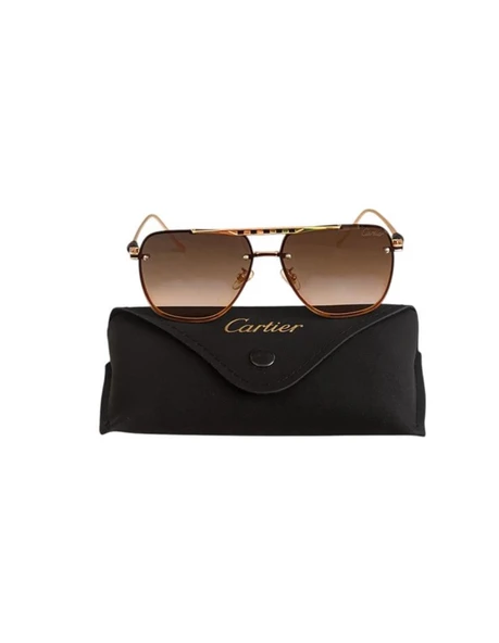 CARTİER DAGRADE ERKEK GOLD ÇERÇEVE GÜNEŞ GÖZLÜĞÜ