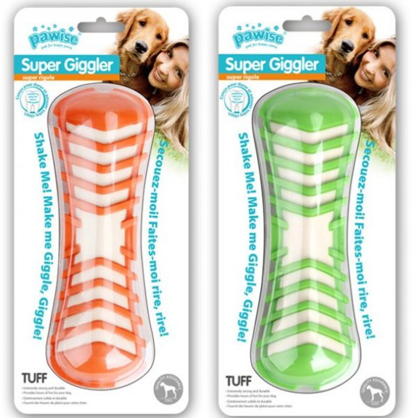 Pawise Super Gıggle Sesli Kemık Köpek Oyuncağı 19 Cm - 2