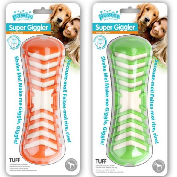 Pawise Super Gıggle Sesli Kemık Köpek Oyuncağı 19 Cm - 7