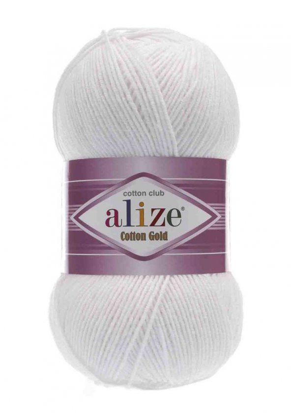 Alize Cotton Gold El Örgü İpi Beyaz 055