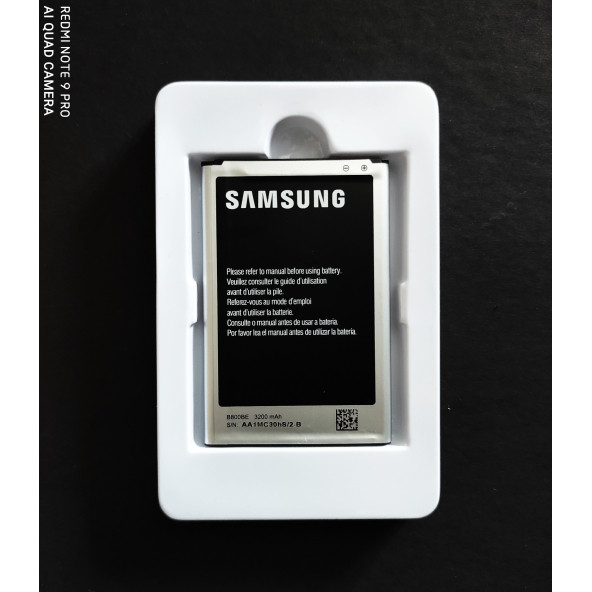 Samsung Galaxy Not 3 Note 3 N9000 %100 Orjinal Batarya Pil 3200mAh - 3