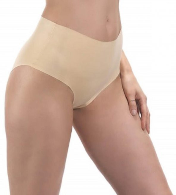 Nipora Kadın Yüksek Bel Lazer Kesim Bikini Tip Külot 3'lü 0296 - 5