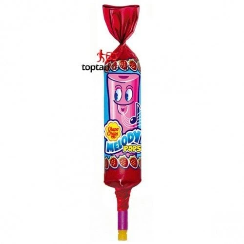 Chupa Chups Melody Pops Çilek Aromalı Flüt Şeker 15gr 48 adet - 2