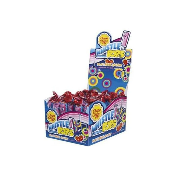 Chupa Chups Melody Pops Çilek Aromalı Flüt Şeker 15gr 48 adet - 5