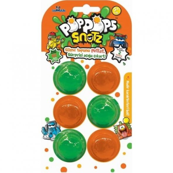 Pop Pops Snotz 6 lı Slime Paket