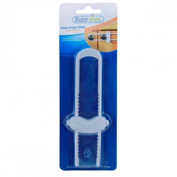 Baby Jem Raylı Ayarlanabilir Dolap Kilidi