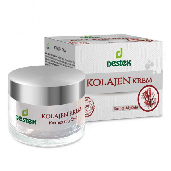 Destek Kollagen Krem 50 ML (Kırmızı Yosun Özlü)