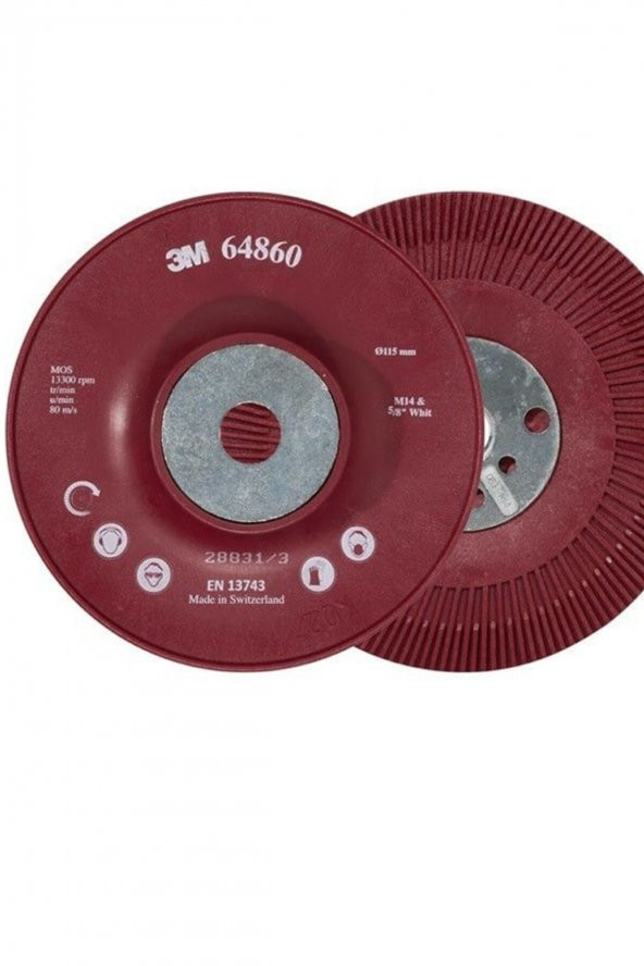 64860 Fibre Disc Back Up Pad. Fiber Zımparalama Diski 115mm