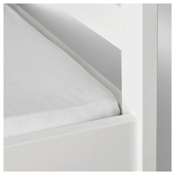 2 Li Lastikli Çarşaf Seti 60x120 Cm Bebek Odası Pamuklu Lastikli Çarşaf Beyaz - 2