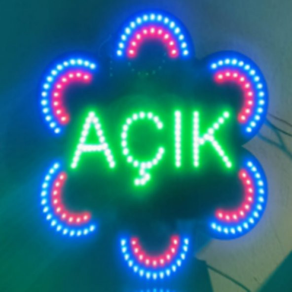 ECZANE LED E-LOGO VE ANİMASYONLU PAPATYA AÇIK YAZISI - 2