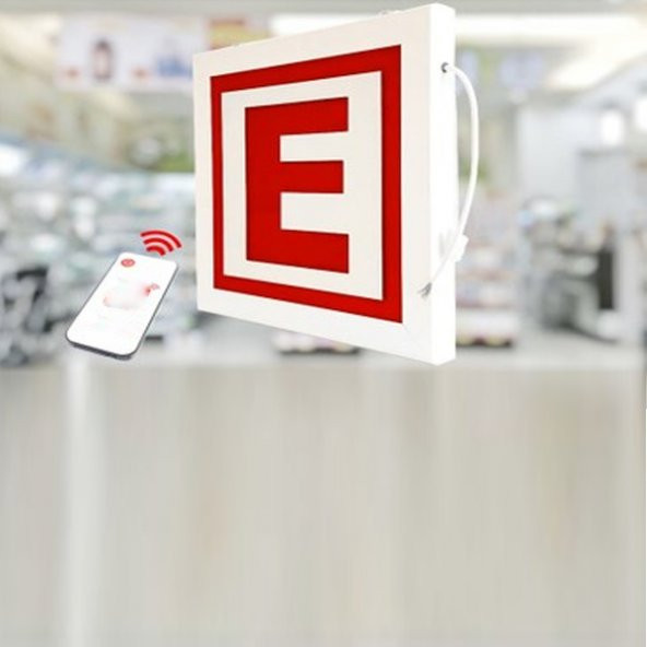 ECZANE LED E-LOGO VE ANİMASYONLU PAPATYA AÇIK YAZISI - 3