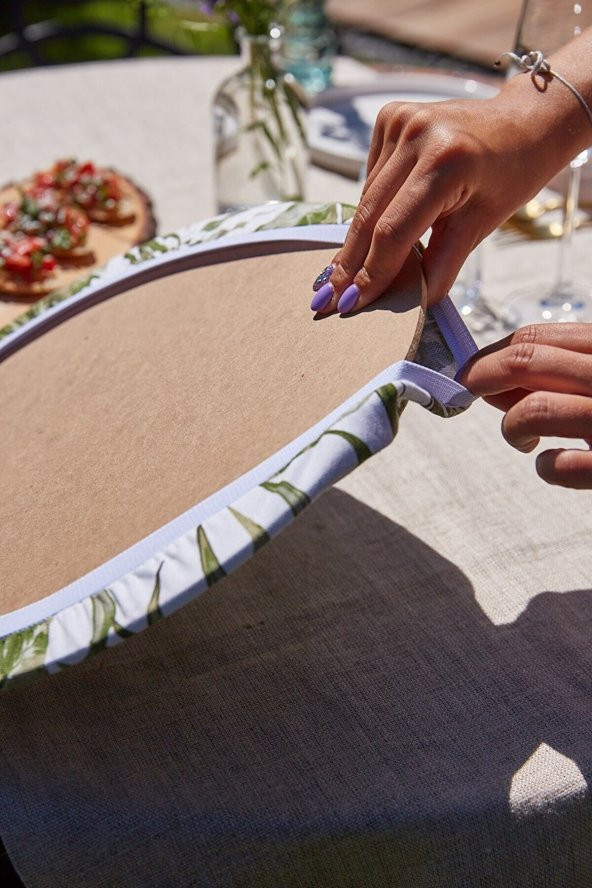 2li White & Black Duck Keten Supla Amerikan Servis - Resim 3