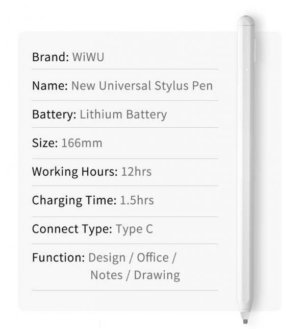 APPLE İPAD MİNİ 1 MİNİ 2 MİNİ 3 DOKUNMATİK ÇİZİM KALEMİ - 6
