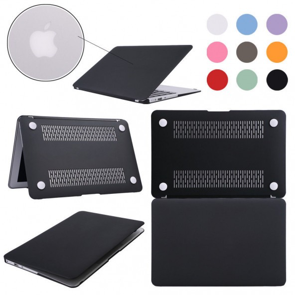 APPLE MACBOOK AİR 13 2020 (M1) A2337 KORUMA KILIFI MAT DOKU CASE - 4