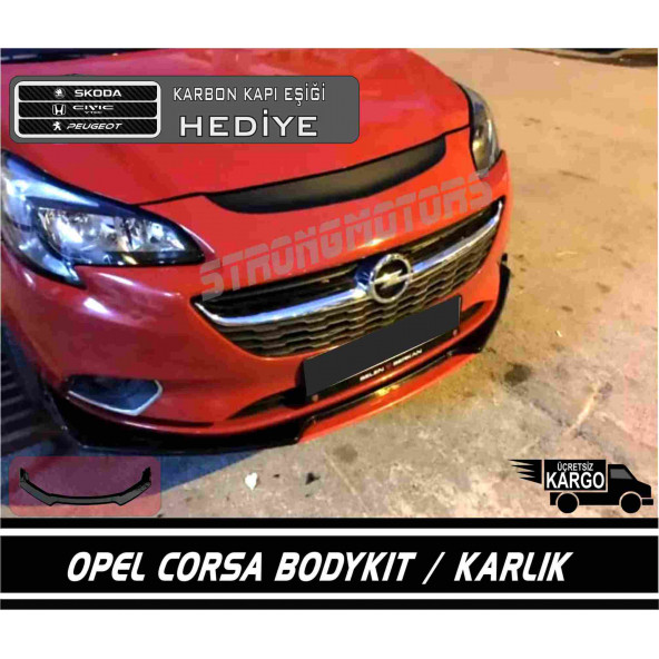 Opel Corsa Ön Tampon Eki Bodykit Karlık Lip