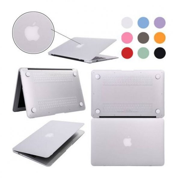 YENİ MACBOOK PRO 13 A1706 / A1708 KILIF ÖN ARKA SİLİKON MAT DOKU - 3