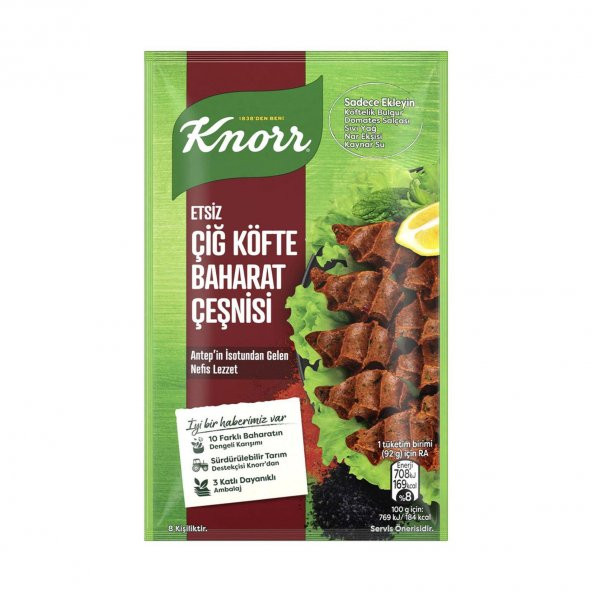 Knorr Etsiz Çiğ Köfte Baharat Çeşnisi 40 gr