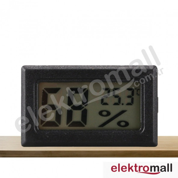 Mini LCD Dijital Elektronik Termometre Higrometre Sıcaklık Nem Ölçer (Kablosuz)