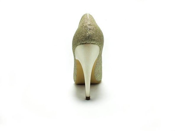 Çarıkçım Stiletto Kadın Ayakkabı Dore-Simli 61 700 - 8