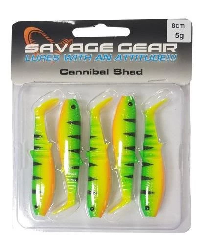 Savage gear Cannibal 8cm 5 Adet Suni Yem - 5
