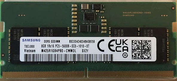 Samsung 8gb Ddr5 5600MHZ Notebook Ram M425R1GB4PB0-CWMOL Fiyatları