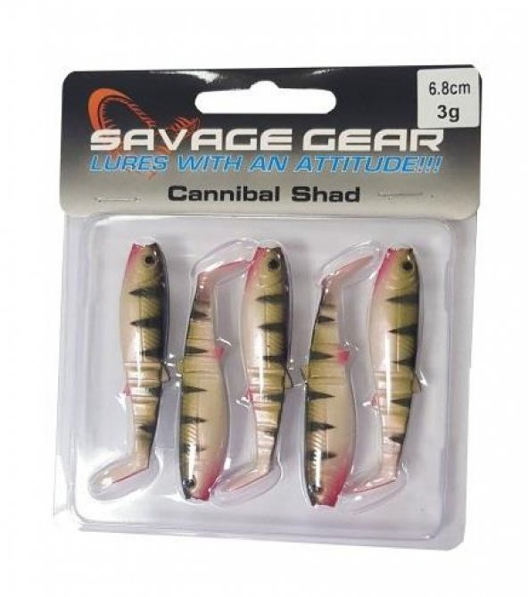 Savage gear Cannibal 6,8cm 5 Adet Suni Yem