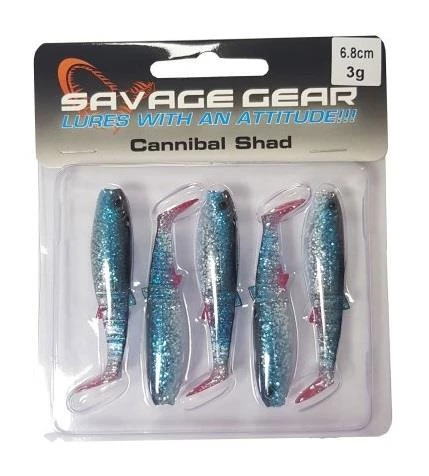 Savage gear Cannibal 6,8cm 5 Adet Suni Yem - 5