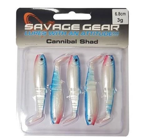 Savage gear Cannibal 6,8cm 5 Adet Suni Yem - 4