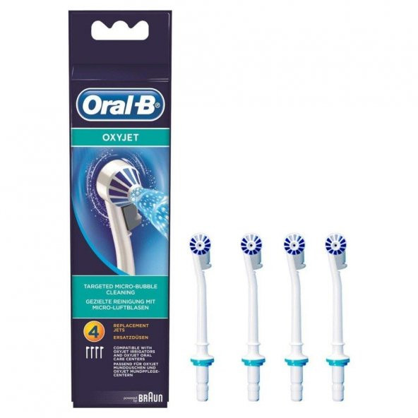 Oral-B ED17 Oxyjet Diş Fırçası Yedeği 4lü Paket