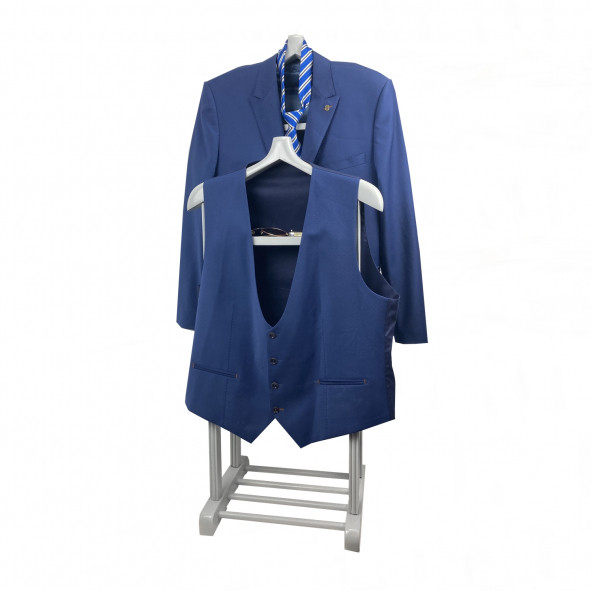 Melada Mobilya Çift Tepe Dilsiz Uşak Gri Double - 5