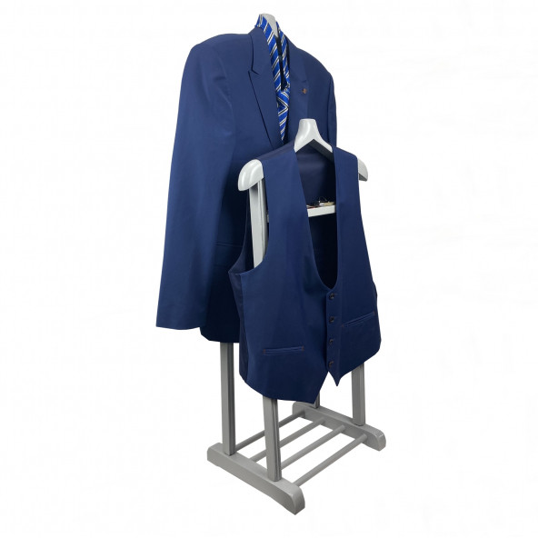 Melada Mobilya Çift Tepe Dilsiz Uşak Gri Double - 6