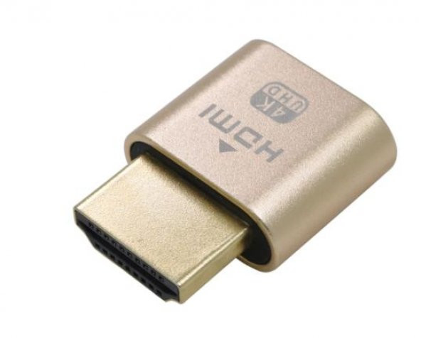 TISHRIC Dummy Plug Gold Sanal HDMI