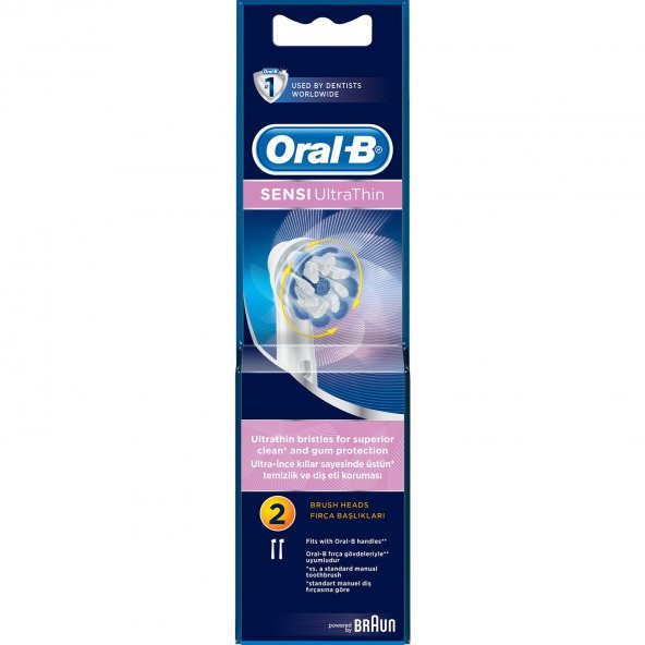 Oral-B EB60-2 Sensi Ultra Thin 2li Diş Fırçası Yedek Başlığı - 8